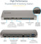 Startech.com TB4CDOCKUE - Thunderbolt 4 Dock - 3x Thunderbolt 4 poorten 96W USB Power Delivery