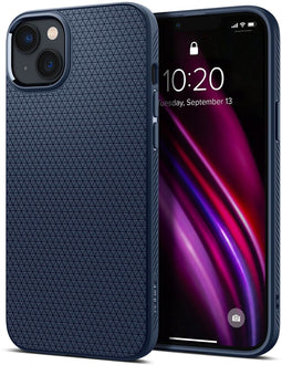 Spigen ACS05038 - Soft Case - Air Cushion Technologie - Blauw (iPhone 14)