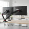 Maclean MC-134 - Monitorhouder voor 2 monitoren - 17-32 inch - 10kg - gasveren - zwart