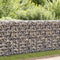 vidaXL - Schanskorfmuur - met - deksels - 300x50x100 - cm - gegalvaniseerd - staal