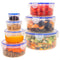Set van stapelbare en luchtdichte voedselcontainers Max Home 23 x 11 x 23 cm 6 Stuks