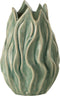 J-Line Vaas Ivy Steengoed - keramiek - groen - small