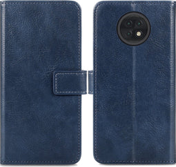 iMoshion Hoesje Geschikt voor Xiaomi Redmi Note 9T (5G) Hoesje Met Pasjeshouder - iMoshion Luxe Bookcase - Donkerblauw