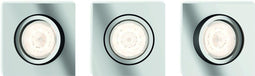 Philips Shellbark - Inbouwspot - 3 Lichtpunten - WarmGlow - chroom