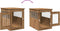 vidaXL - Hondenbench - 55x75x65 - cm - bewerkt - hout - artisanaal - eikenkleurig