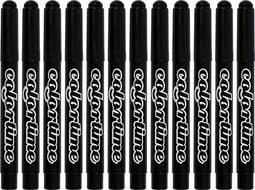 Colortime stift, 5 mm lijn, zwart, 12 stuks