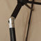 vidaXL - Parasol - met - metalen - paal - 300 - cm - taupe