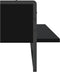 vidaXL - Wandschap - met - stang - 100x25x30 - cm - zwart