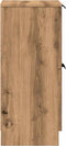 vidaXL - Dressoirs - 2 - st - 30x30x70 - cm - bewerkt - hout - artisanaal - eikenkleur