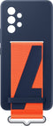 Samsung Galaxy A53 - Silicone Hoesje met Strap - Blauw