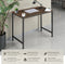 tectake® Jenkins - Bureau - Industrieel design - Houten bureaublad - Donkerbruin - Afmetingen (LxBxH) 100 x 50 x 75,5 cm