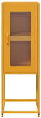 vidaXL - Dressoir - 36x39x107 - cm - koudgewalst - staal - mosterdgeel