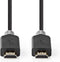 Nedis - Premium High Speed HDMI-Kabel - 4K@60Hz 18 Gbps 2.00 m Antraciet