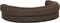 vidaXL - Hondenbed - ergonomisch - linnen-look - 75x53 - cm - fleece - bruin