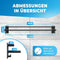 LOBUX® - Handdoekstang - Montage zonder boren - 80cm zwart