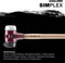 Halder SIMPLEX 3027.281 Voorhamer Ergonomische handgreep, Middelhard 3220 g 800 mm 1 stuk(s)