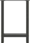 vidaXL - Salontafelpoten - 2 - st - 60x(72-73) - cm - staal - antraciet