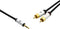 Oehlbach i-Connect J-35/R - Mobiele audiokabel 3,5 mm jack naar cinch - 300 cm - Zwart