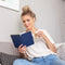 imoshion E-reader Hoesje - Geschikt voor Tolino Shine 4, Kobo Clara 2E - Slim Soft Case Sleepcover Bookcase - Donkerblauw