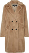 VERO MODA VMSUIELLY - Dames Jas - Faux Fur met kraag en zakken - Kleur Boos