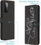 iMoshion Hoesje Geschikt voor Samsung Galaxy A72 Hoesje Met Pasjeshouder - iMoshion Design Softcase Bookcase - Meerkleurig / Woman Flower Black