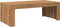 vidaXL - Salontafel - 102x50x35 - cm - bewerkt - hout - artisanaal - eikenkleurig