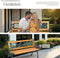 tectake® Marina - Tuinbank - Gietijzer en gelakt hout - 124x52x74 cm