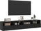 vidaXL - Tv-wandmeubels - 2 - st - 80x30x30 - cm - bewerkt - hout - zwart