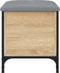 vidaXL - Opbergbankje - 42x42x45 - cm - bewerkt - hout - sonoma - eikenkleurig