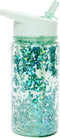 Drinkfles Glitter Green Lily | Petit Monkey