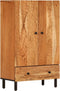 vidaXL - Hoge - kast - 60x33x100 - cm - massief - acaciahout