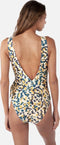 Barts Limea Wrap One Piece - Dames Badpak - Wikkeldetail V-hals - Gold