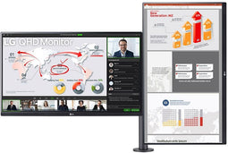LG Ergo Dual 27QP88DP-BS - Monitor - 27" Quad HD 2560x1440 IPS 75Hz - Zwart