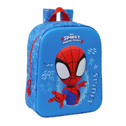 Kinderrugzak Spider-Man Rood Marineblauw 22 x 27 x 10 cm 3D