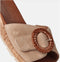 Tamaris Core - Dames Muiltjes - Klittenbandsluiting - TAN - Maat 39