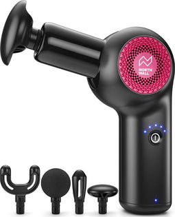 Northwall Northgun FLEX - Massage Pistool - 4 Massagekoppen - Zwart