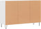 vidaXL - Dressoir - 103,5x35x70 - cm - bewerkt - hout - wit