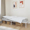 vidaXL - Bedframe - metaal - wit - 75 - x - 190 - cm