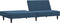 vidaXL - Slaapbank - 2-zits - fluweel - blauw