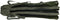 Hengeltas 150 cm oxford stof donkergroen