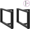 vidaXL - Salontafelpoten - 2 - st - T-vormig - 60x25x(42-43) - cm - staal - zwart