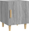 vidaXL - Nachtkastje - bewerkt - hout - grijs - sonoma - eikenkleurig