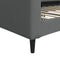 vidaXL - Slaapbank - 80x200 - cm - stof - donkergrijs