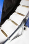 AMIGO Trampoline Basic - Met Veiligheidsnet, Ladder en Veilige Rand - Rond 244 cm - Blauw