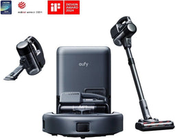 Eufy E20 - 3-in-1 combi-stofzuiger - 30.000 Pa zuigkracht - Automatische lediging