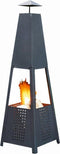 Edco metalen vuurkorf 100 cm hoog - bovenstuk 30x30x55cm