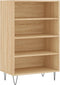 vidaXL - Hoge - kast - 57x35x90 - cm - bewerkt - hout - sonoma - eikenkleurig