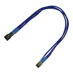 Nanoxia 900200017 - Kabel - 3-Pin Molex Male/Female - Blauw