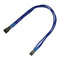 Nanoxia 900200017 - Kabel - 3-Pin Molex Male/Female - Blauw