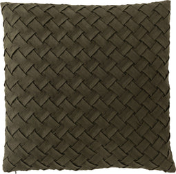 J-Line kussen Gewoven - polyester - groen